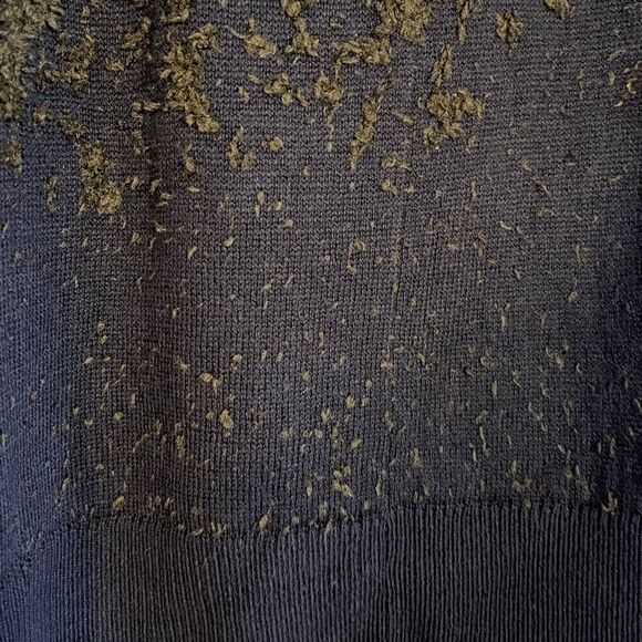 Lululemon Ombré Knit Textured Wool Blend Turtleneck Sweater | SZ 12 Bone/Blue - Picture 10 of 16